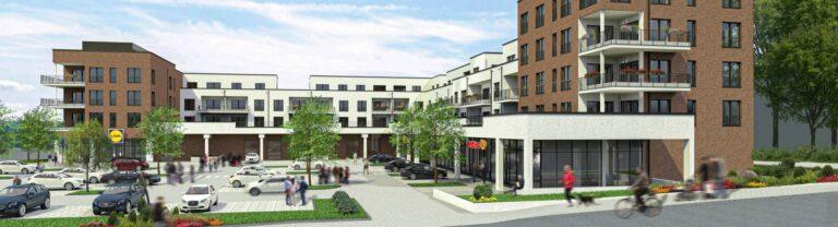 Baubeginn für das Neubau Wohn- und Geschäftszentrum in Dortmund Schüren