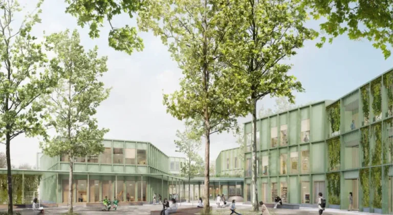 Neubau der Gesamtschule an der Knappenstraße in Oberhausen