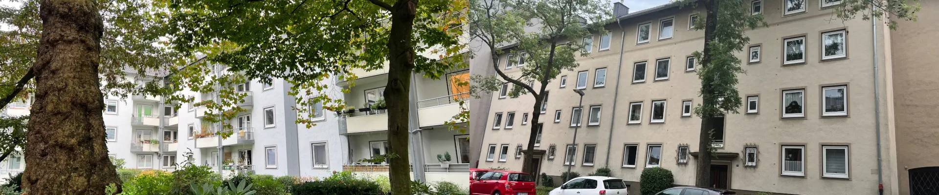Baubeginn im Rahmen der Wohnungssanierungen in der Christstr., Bochum